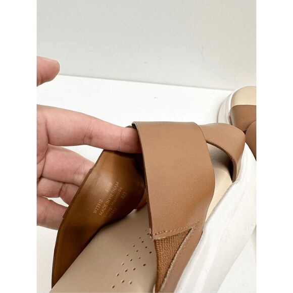 Cole Haan Sandals Womens Size 8.5B Grandpro Rally Criss Cross Slip On Slides - Picture 8 of 11